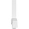 Ekena Millwork Bellingham Architectural Grade PVC Gable Bracket, 96"W x 24"H x 4"D x 4"F, 6/12 Pitch GBP096X24X0404BEL00 - alternate 2